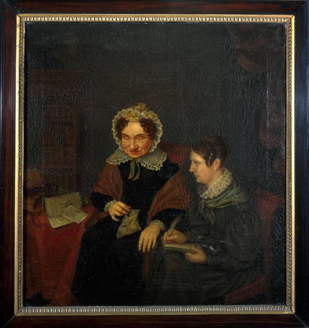 Portret van Petronella Moens (1762-1843) en Antonia Elisabeth Camphuis (1807/1808-1842)