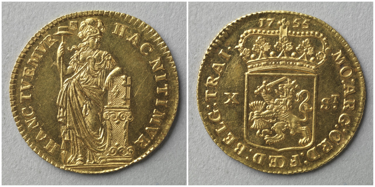 Utrechtse Nederlandse halve Gulden, gouden afslag