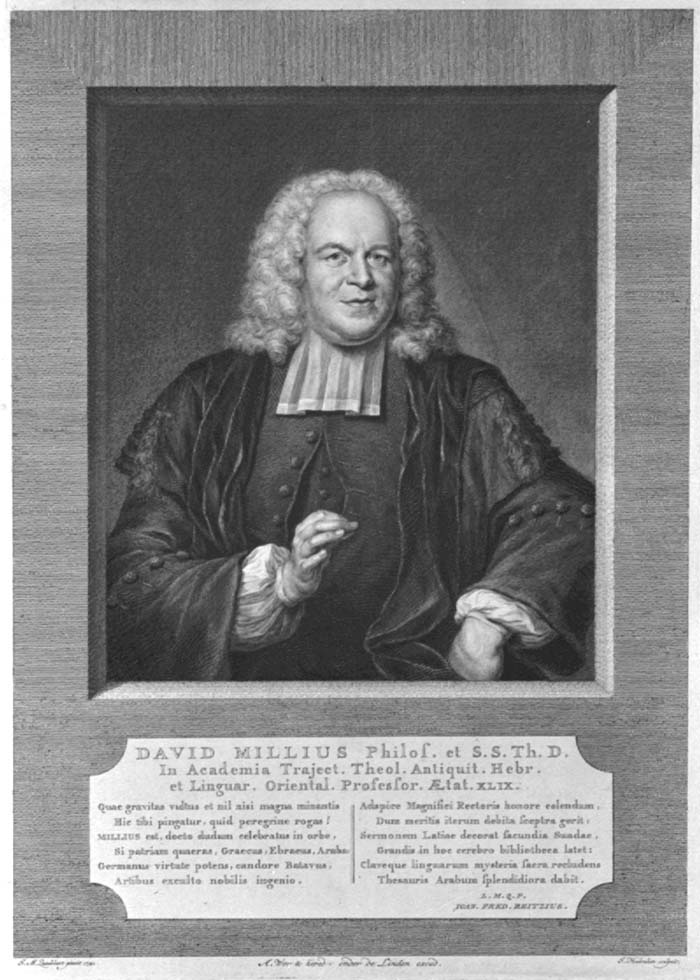 Portret van David Millius (1692-1756)