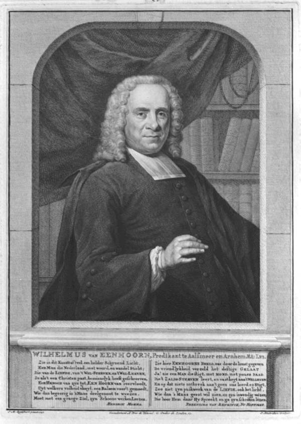 Portret van Wilhelmus van Eenhoorn (1691-1759)
