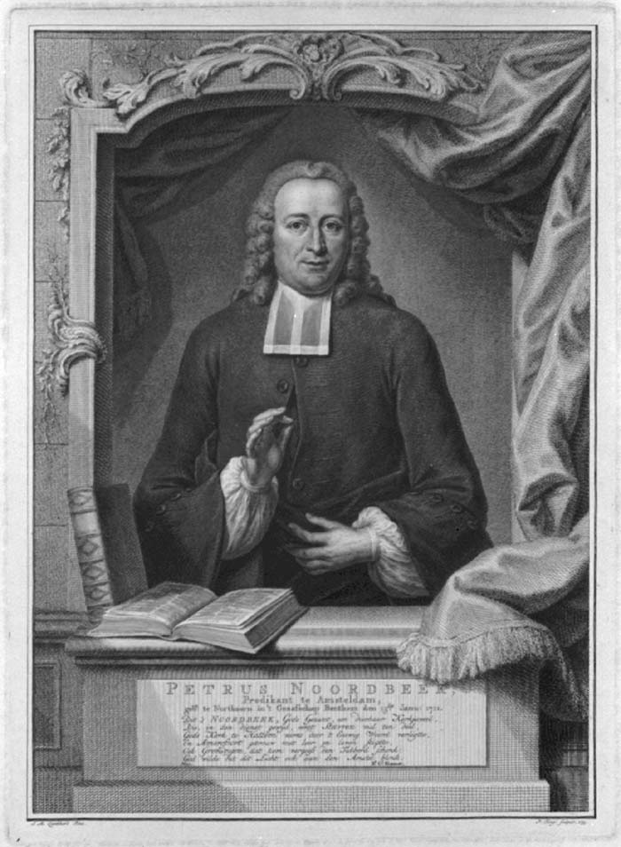 Portret van Petrus Noordbeek (1711-1779)
