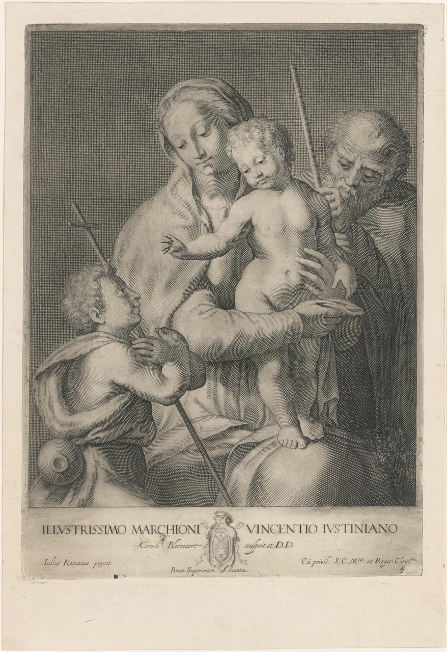 Maria met Christuskind, Jozef en Johannes