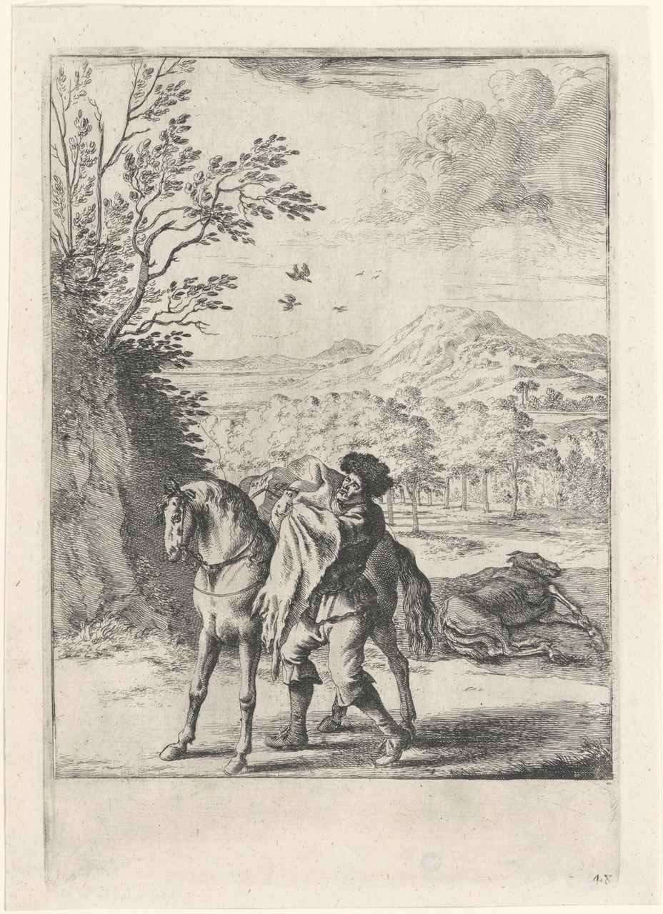 Het paard en de ezel (de fabels van Aesopus)