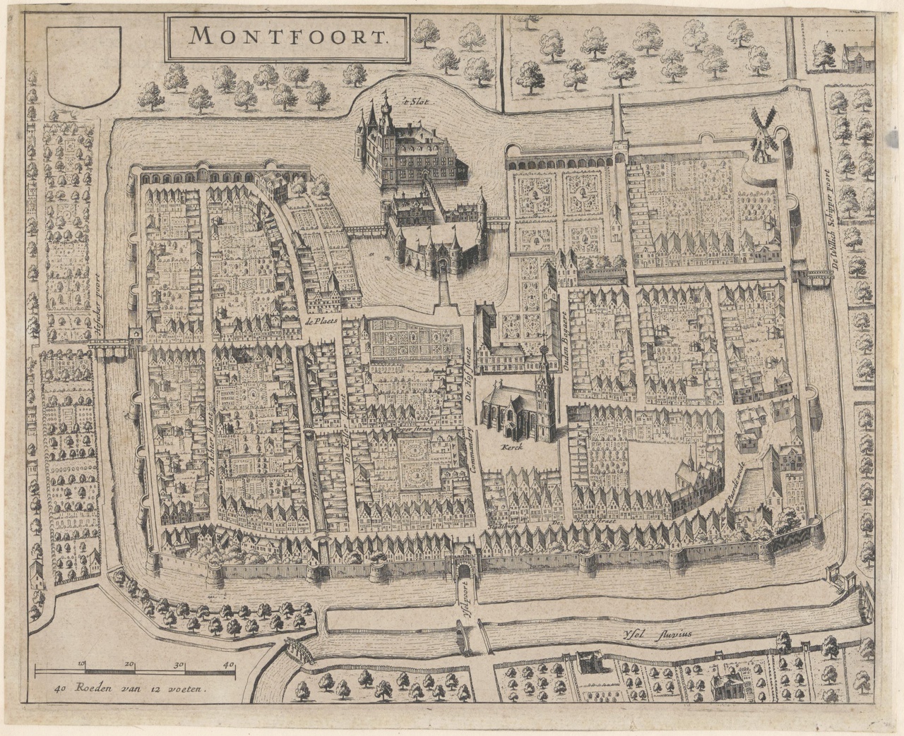 Stadskaart van Montfoort