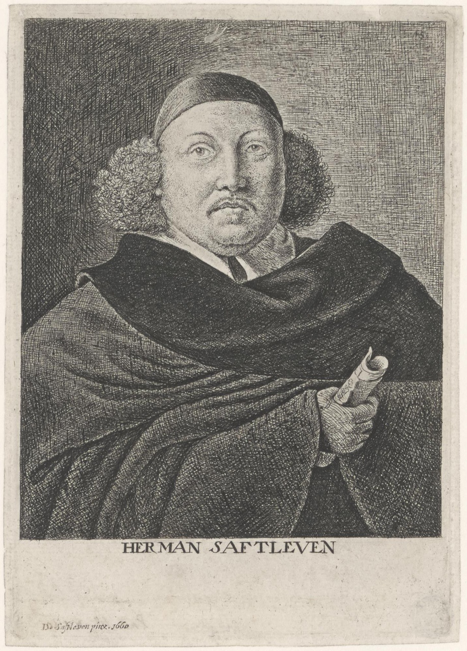 Portret van Herman Saftleven (1609-1685)