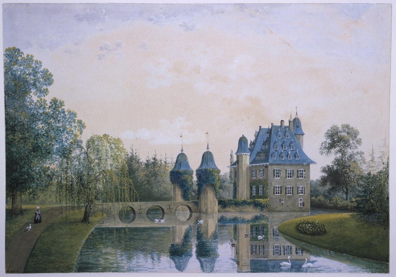 Het kasteel Voorn aan de Meern bij Utrecht