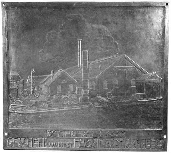 Gezicht op de machinefabriek Frans Smulders te Utrecht (ca. 1880)