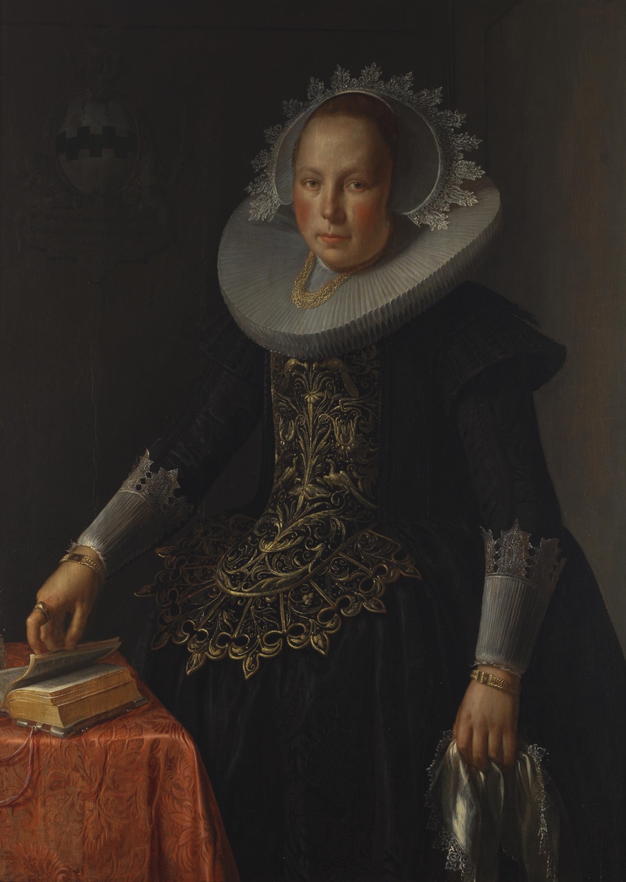 Portret van Antonetta Wtewael (1603-1655), echtgenote van Johan Pater