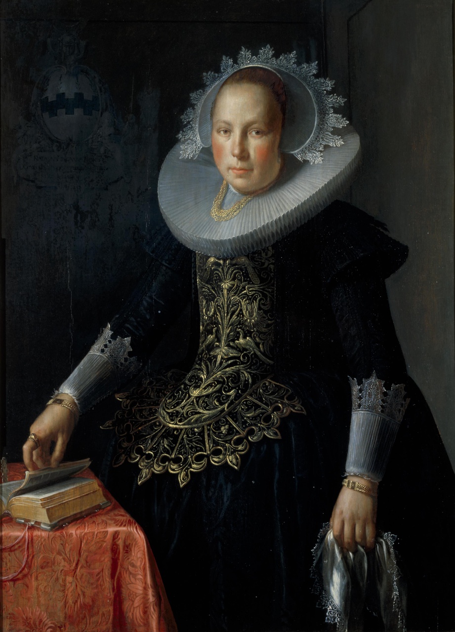 Portret van Antonetta Wtewael (1603-1655), echtgenote van Johan Pater