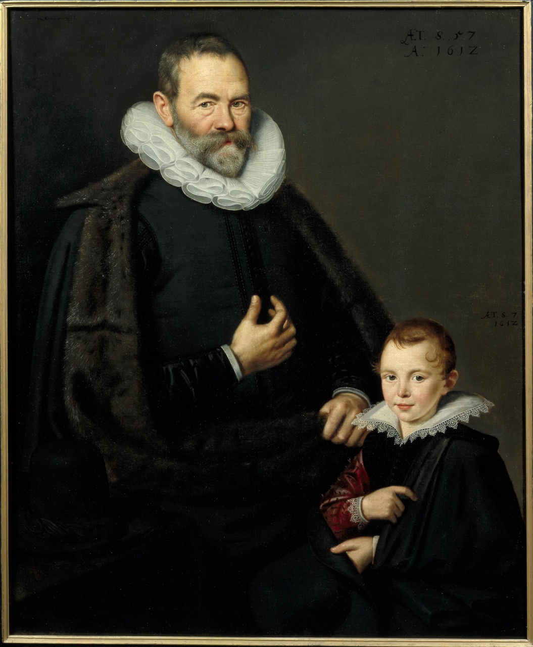 Portret van Hans Martens (1555-1613) en zijn zoon David (1605-1665)