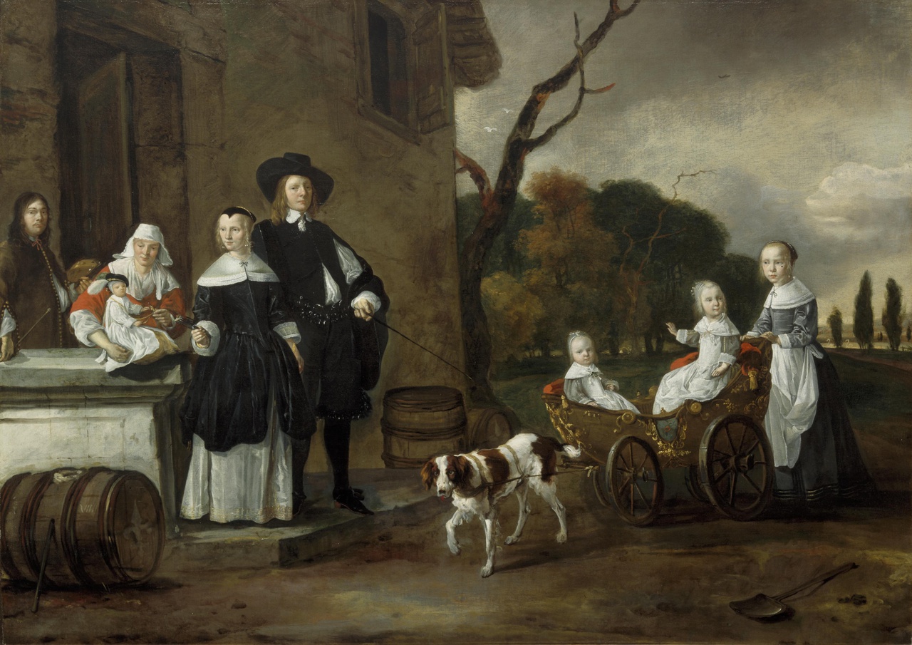 Portret van de familie Van Wijkersloot