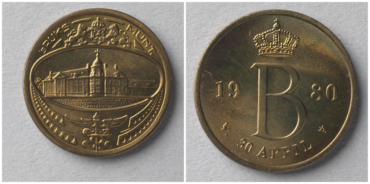 Penning in muntset 1980 van 's Rijks Munt