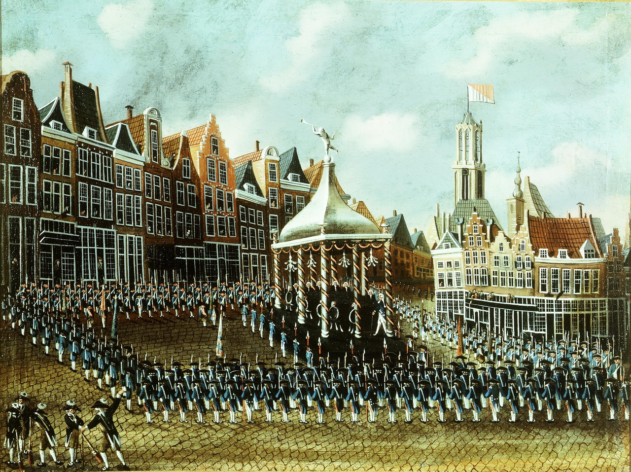 Eedsaflegging op het regeringsreglement op de Neude te Utrecht op 12 oktober 1786