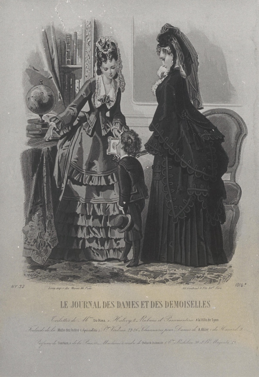 Modeprent uit Le Journal des Dames et des demoiselles
