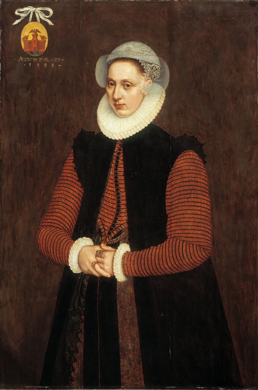 Portret van Anna van Valckenburgh (1563-1633), echtgenote van Aernout Cobbaut