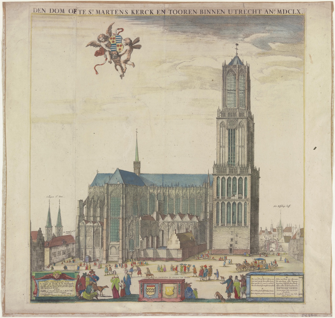 Gezicht op de Dom van Utrecht