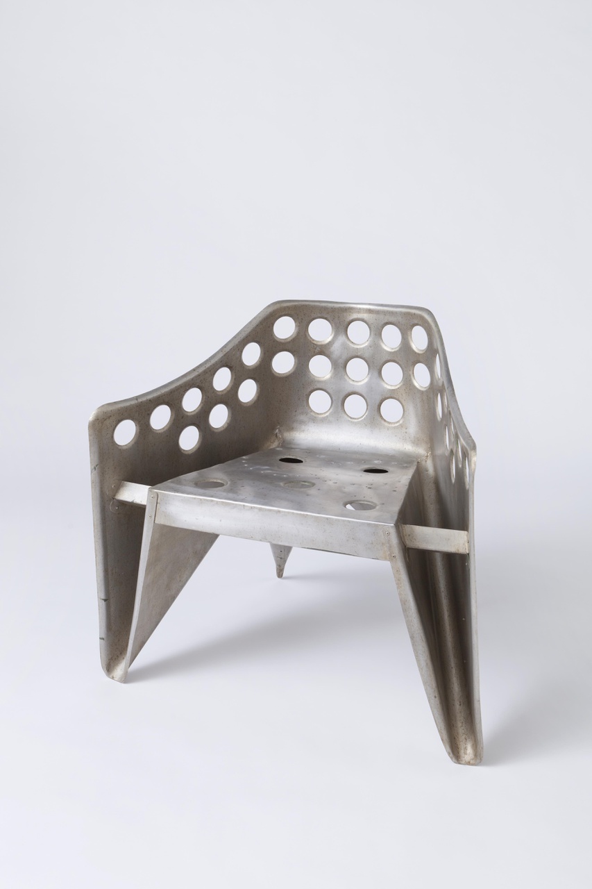Aluminium stoel