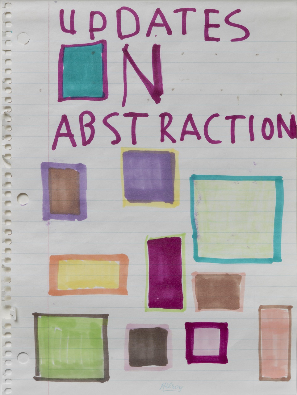 Untitled (Updates on abstraction)