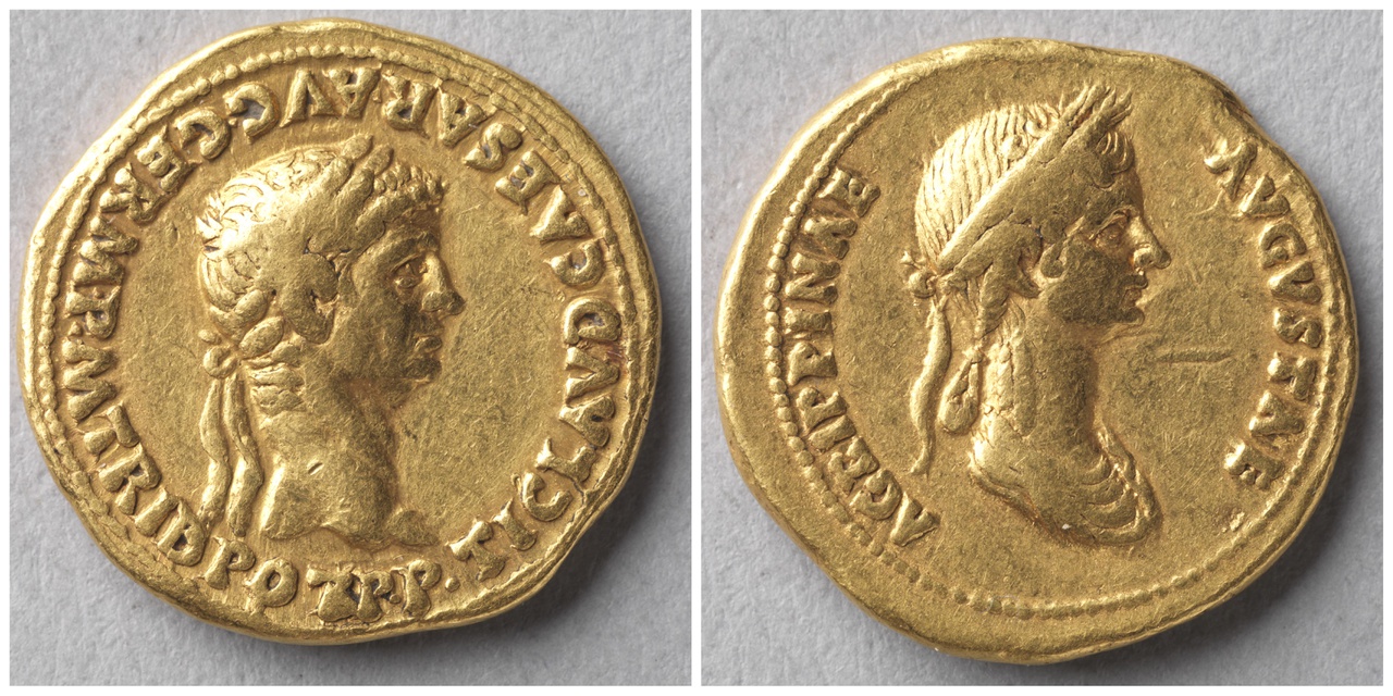 Aureus, Romeinse keizerlijke munt, Claudius I (41-54)