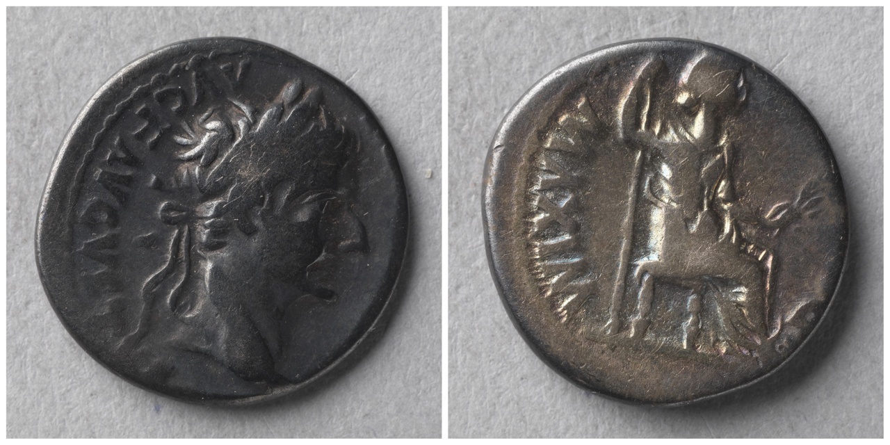 Denarius, Romeinse keizerlijke munt, Tiberius (14-37)