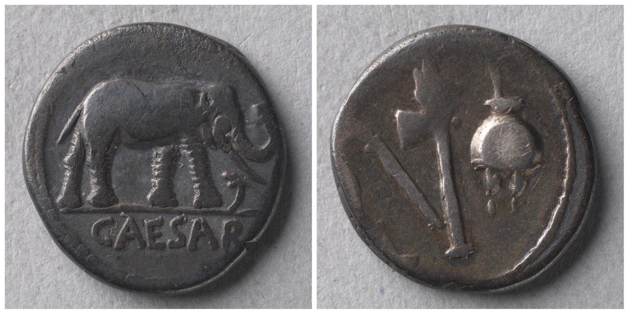 Denarius, Romeinse munt, republiek (Julius Caesar)