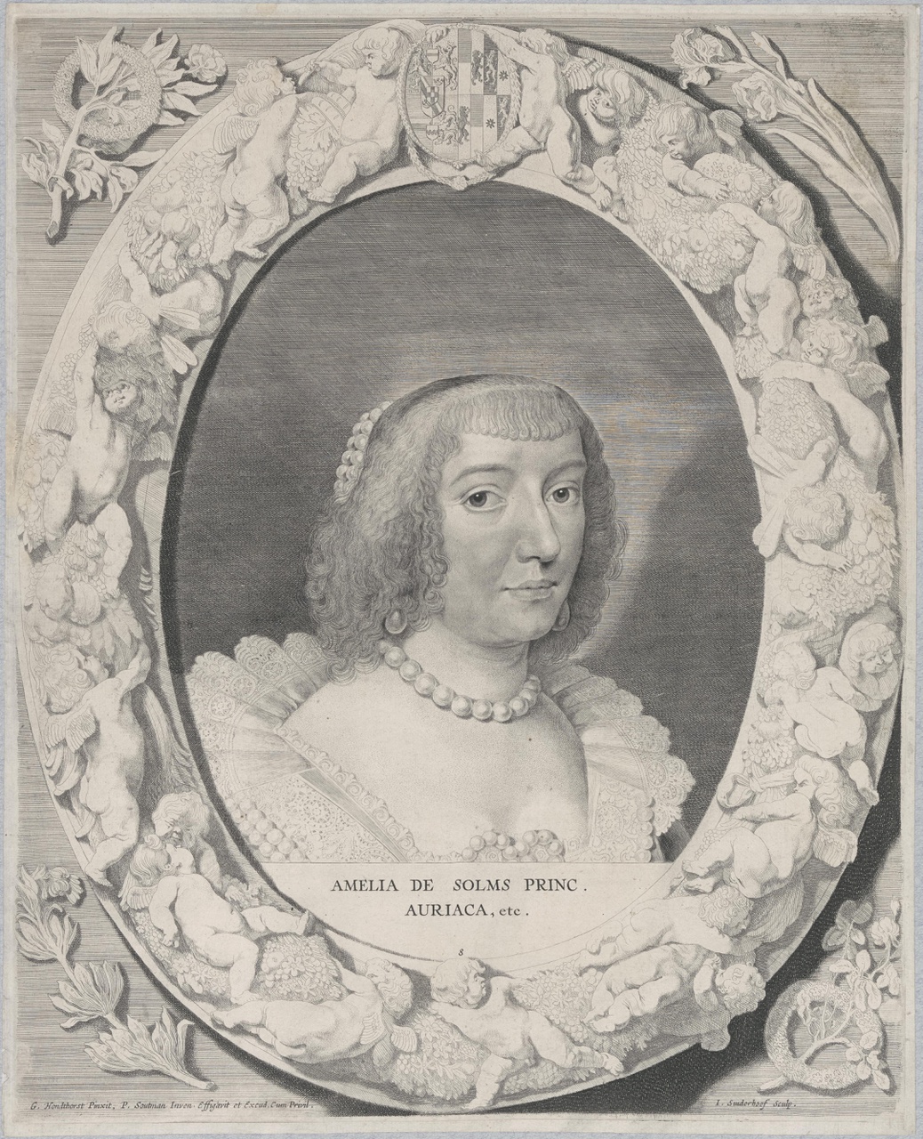Portret van Amalia van Solms (1602-1675)