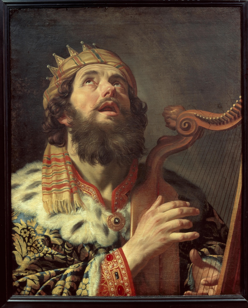 Harpspelende koning David