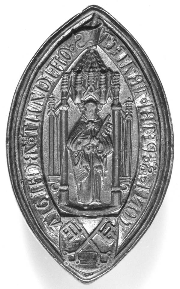 Zegel van de officiaal van de aartsdiaken van Sint Pieter, afdruk