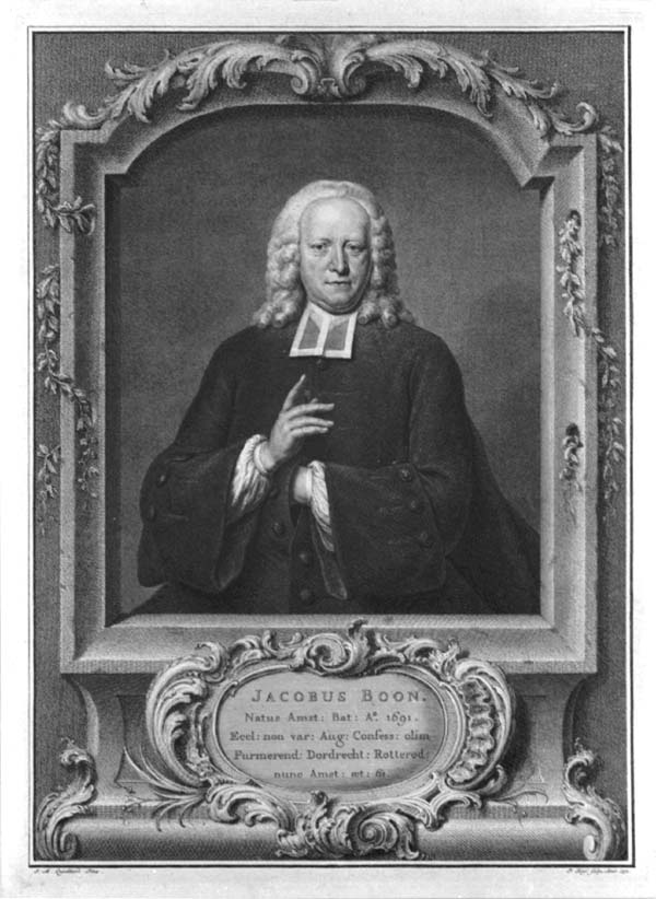 Portret van Jacobus Boon (1691-1776)
