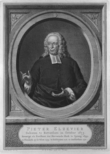 Portret van Pieter Elzevier (1673-1754)