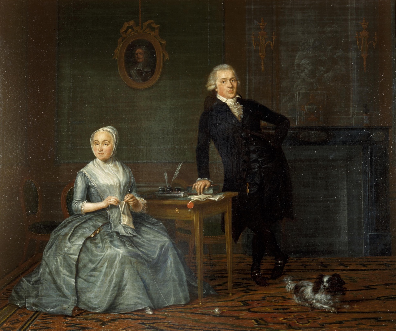Portret van Nicolaas Buddingh (1749-1835) en zijn echtgenote Anna van Royen (1754-1790)