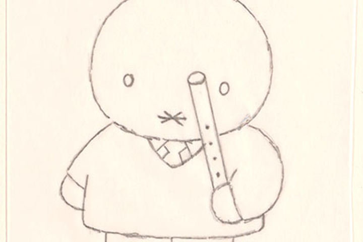 een fluit voor nijntje [opa pluis met een fluit op p. 9]