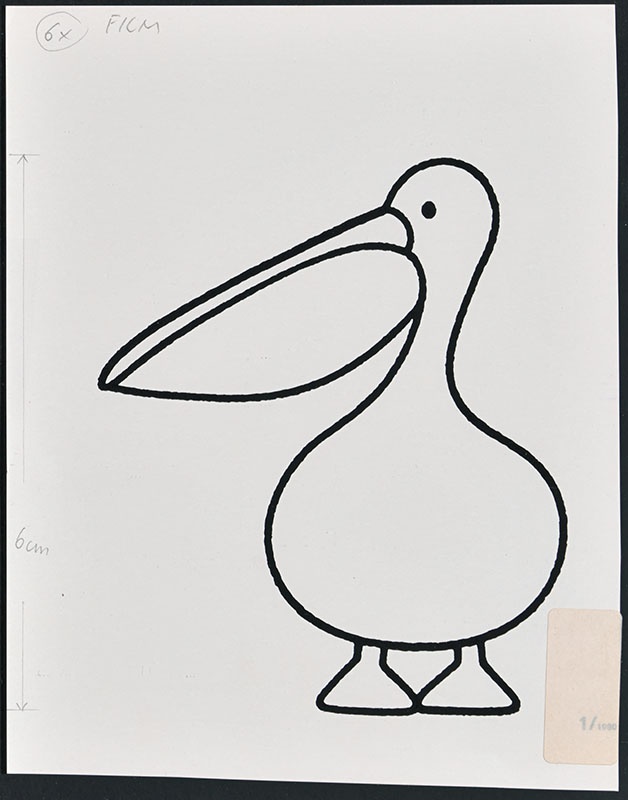 wie zijn hoed is dat? [een pelikaan voor p. 10, met als thema: 'hoeveel pelikanen zie je hier?']