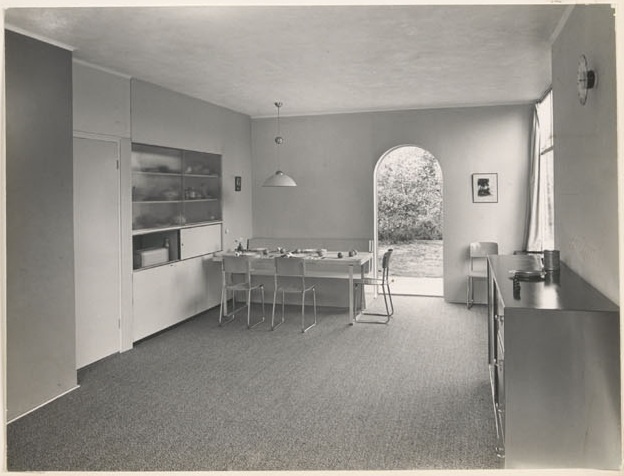 Afbeelding van woning Smedes, interieur naar eethoek, ca.1936