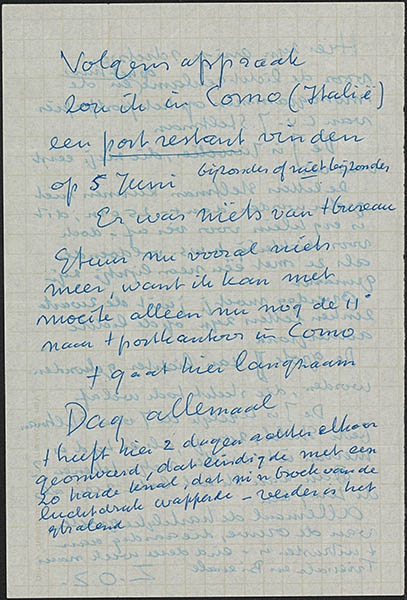Brief van Gerrit Thomas Rietveld aan G.W. Stahl over lichtreclame op het huis en de monogrammen op het postpapier van juwelier J. Steltman