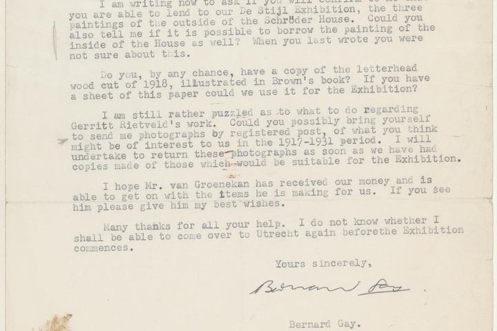Brief van B. Gay aan T. Schröder