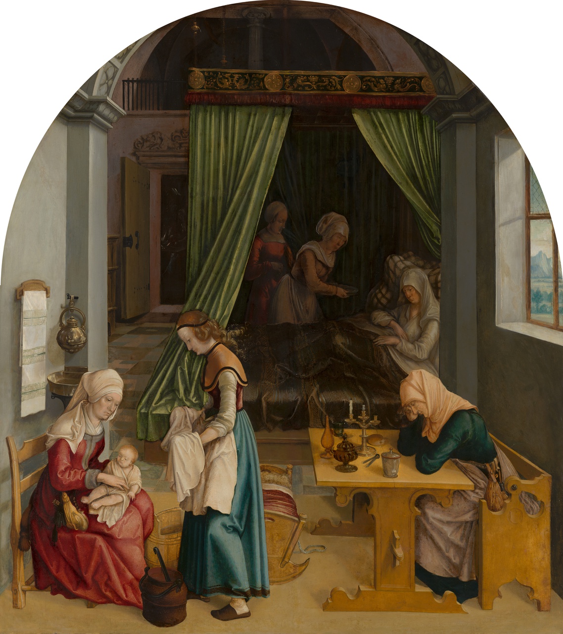 10/11 - Anoniem, De geboorte van Maria, 1520. Bruikleen Mauritshuis.