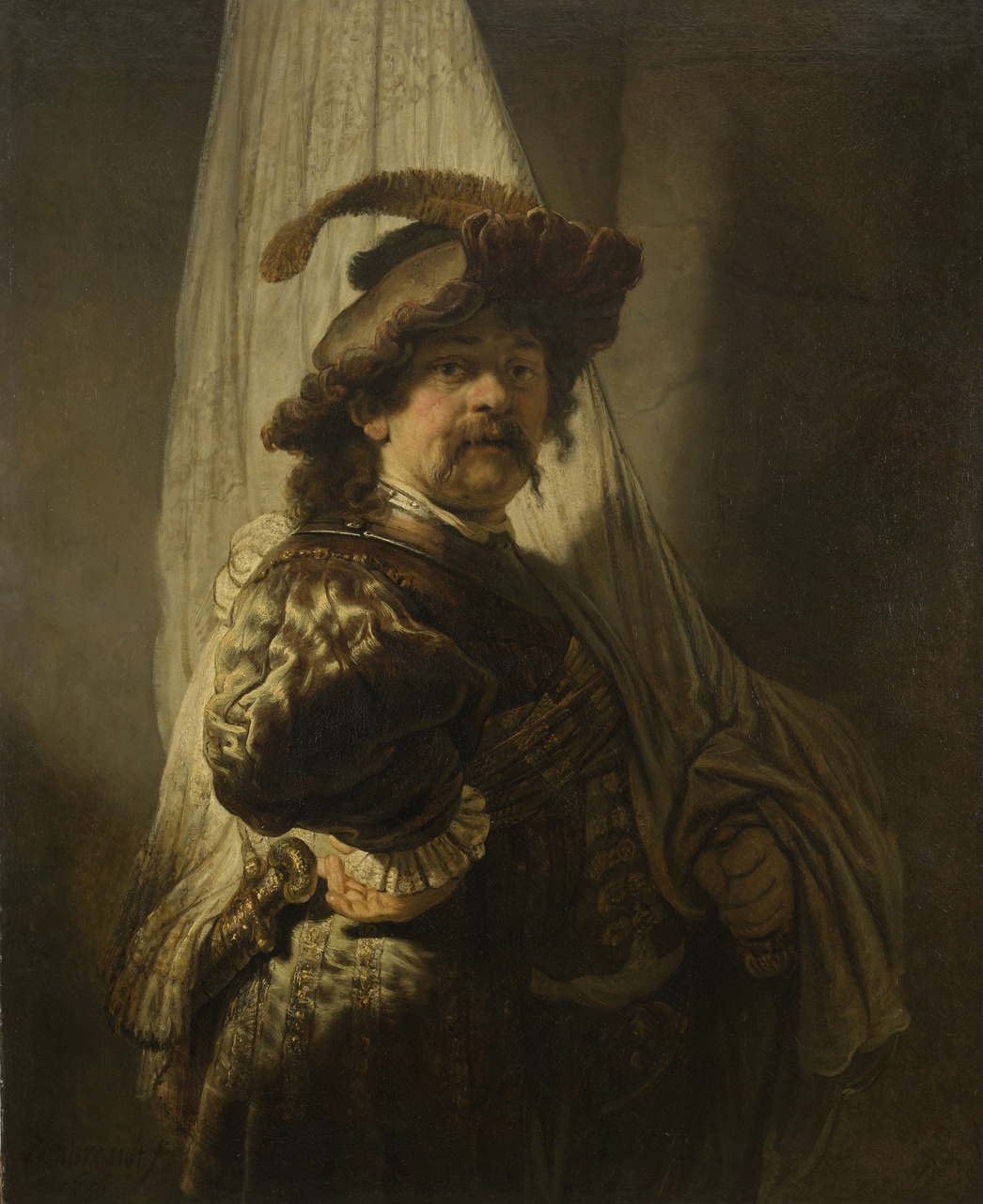 3/11 - Rembrandt, de Vaandeldrager, 1636. Bruikleen Rijksmuseum. Te zien in De Gezonde Stad tot en met 30 juni 2022.