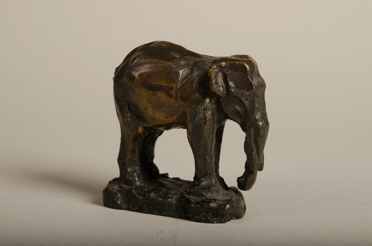 Sculptuur van een olifant