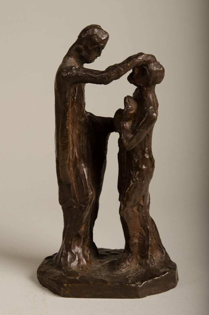 Sculptuur van genezende Christus