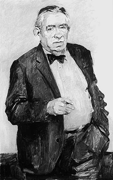 Portret van de schilder J.H. Moesman