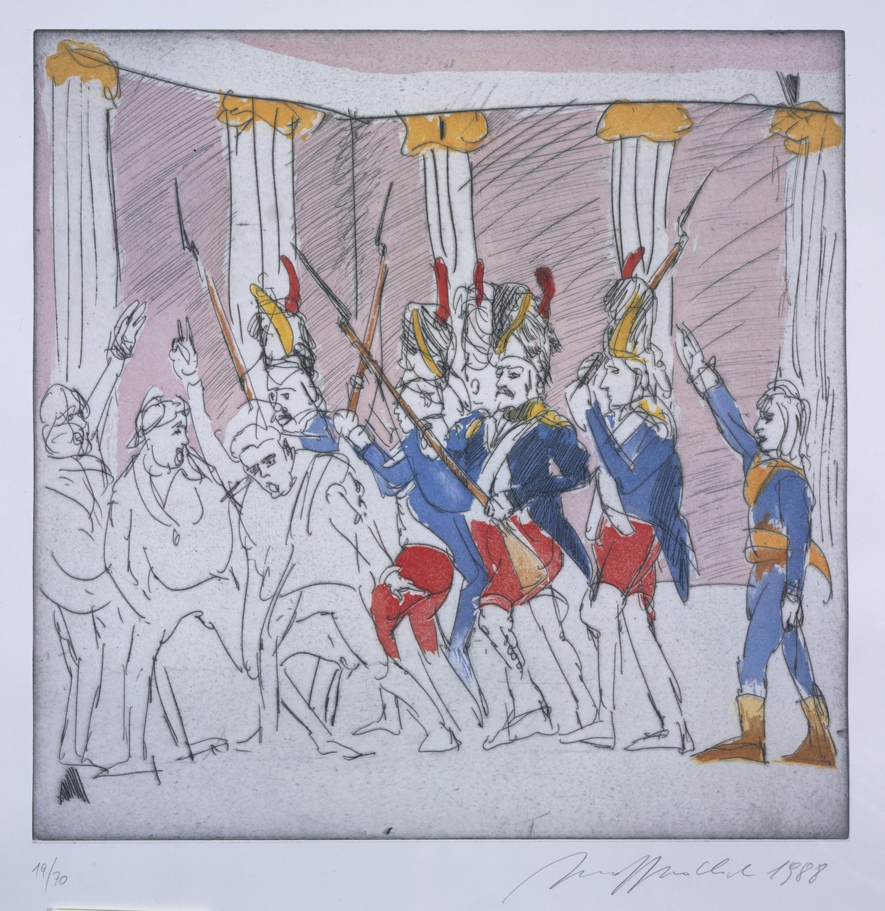 Die Französische Revolution, General Bonaparte in der Versammlung von Saint Cloud am 10. November 1799