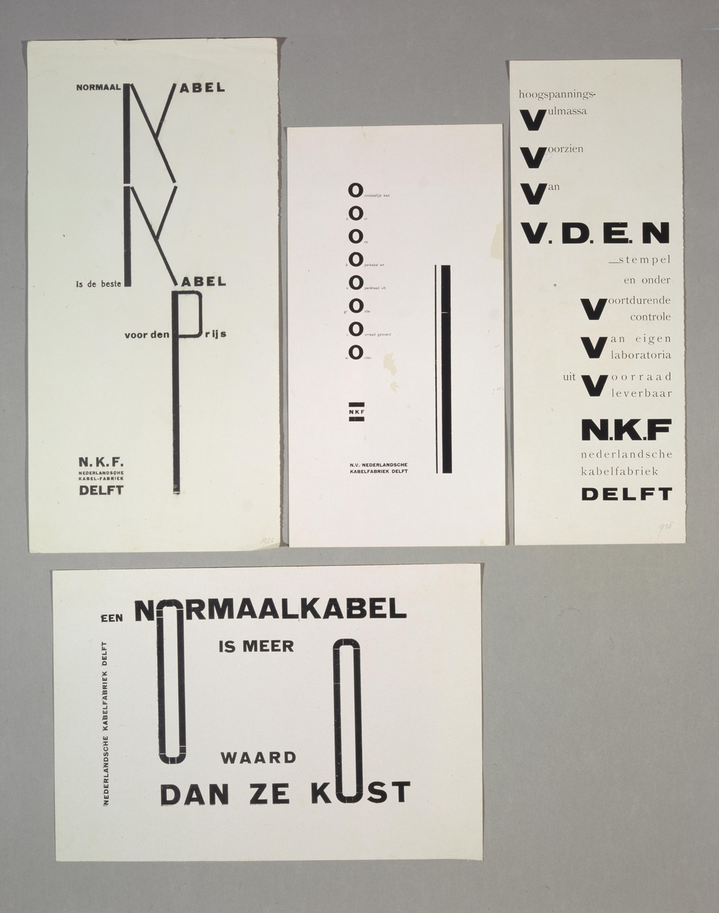 Advertenties voor de Nederlandse Kabelfabriek, Delft