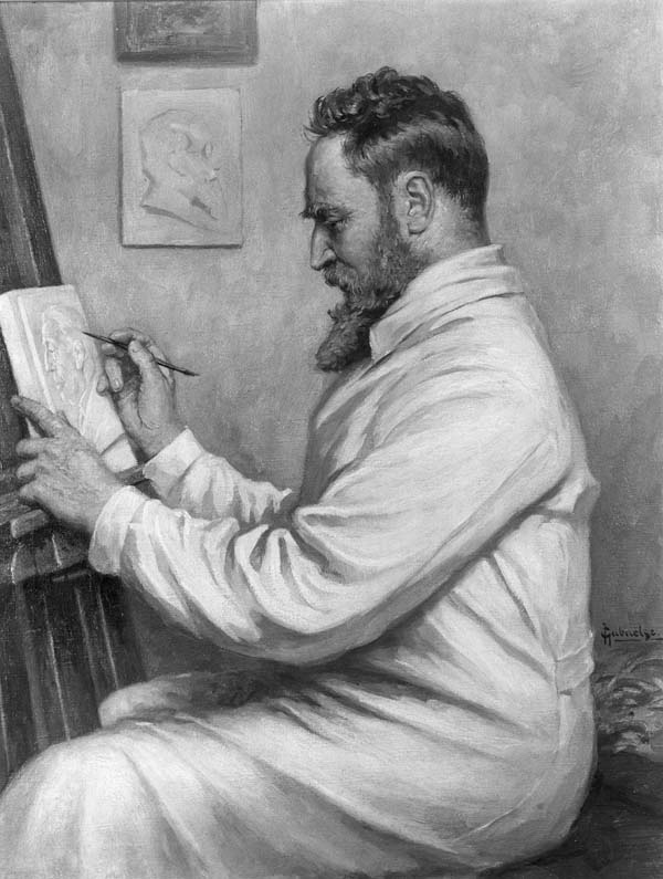 Portret van Johannes Cornelis Wienecke (1872-1945), medailleur