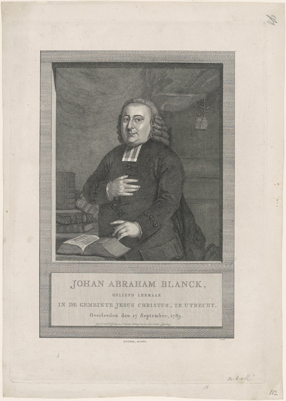 Portret van Johan Abraham Blanck (1735-1789)