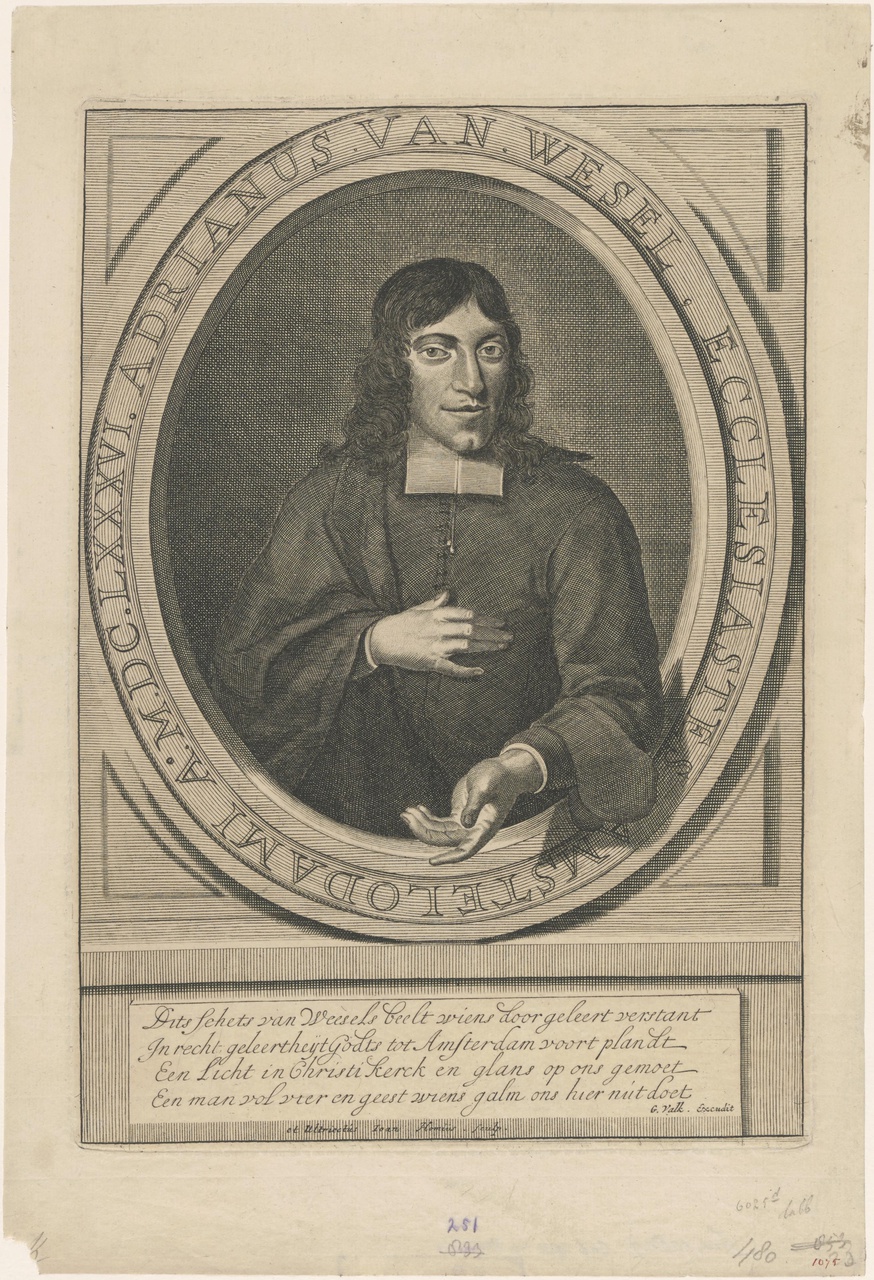 Portret van Adriaan van Wesel (1656-1710)