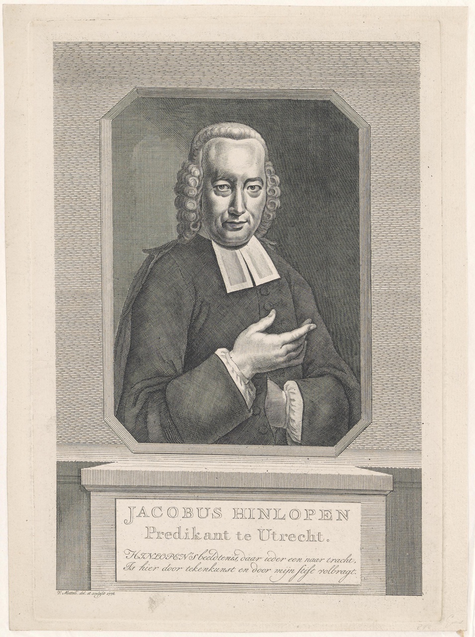 Portret van Jacobus Hinlopen (1723-1803)