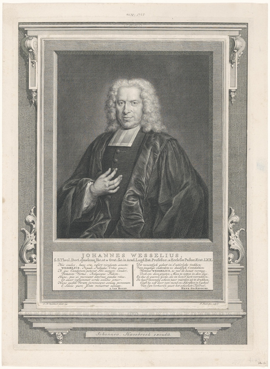 Portret van Johannes Wesselius (1671-1745)