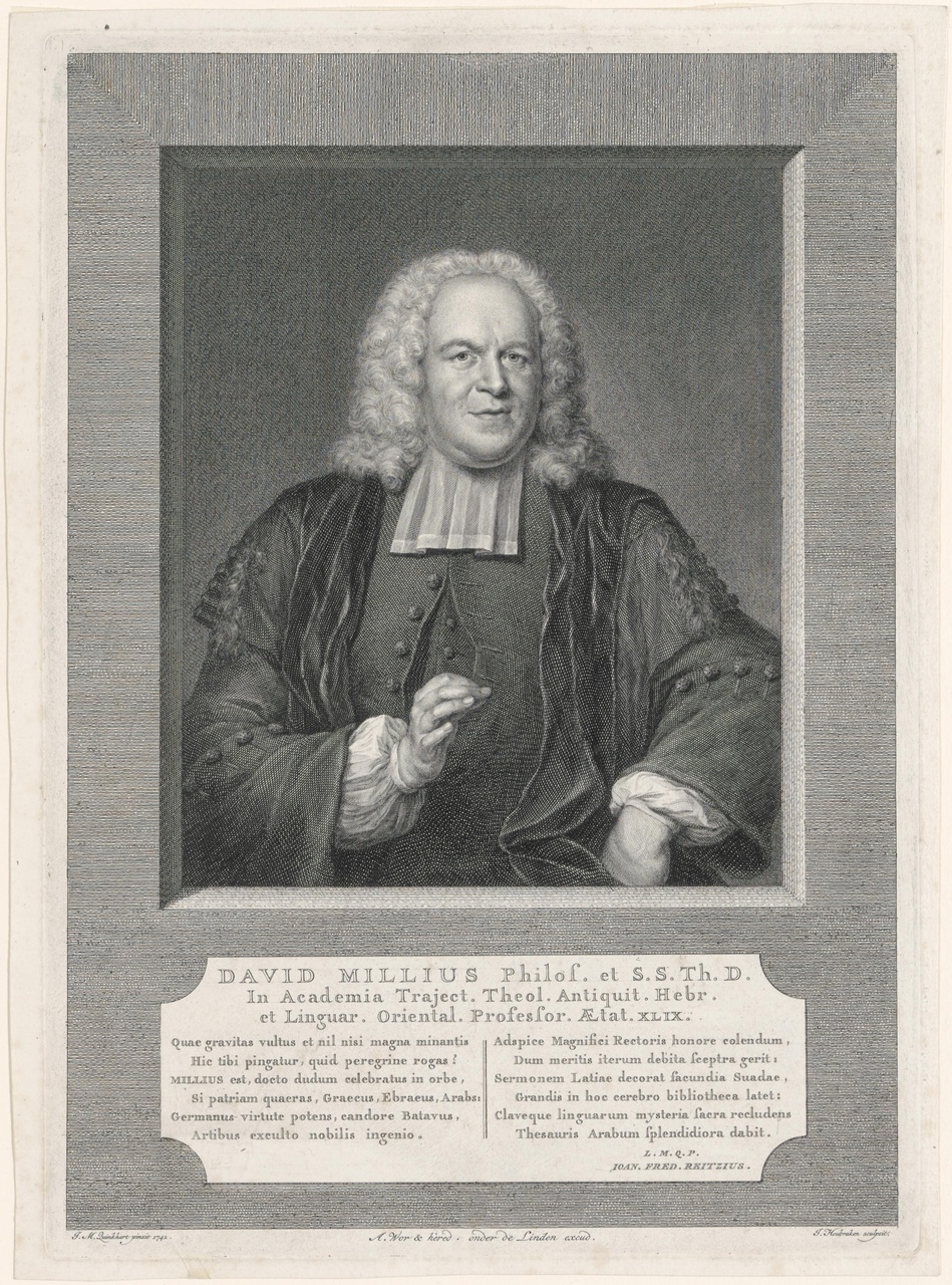 Portret van David Millius (1692-1756)