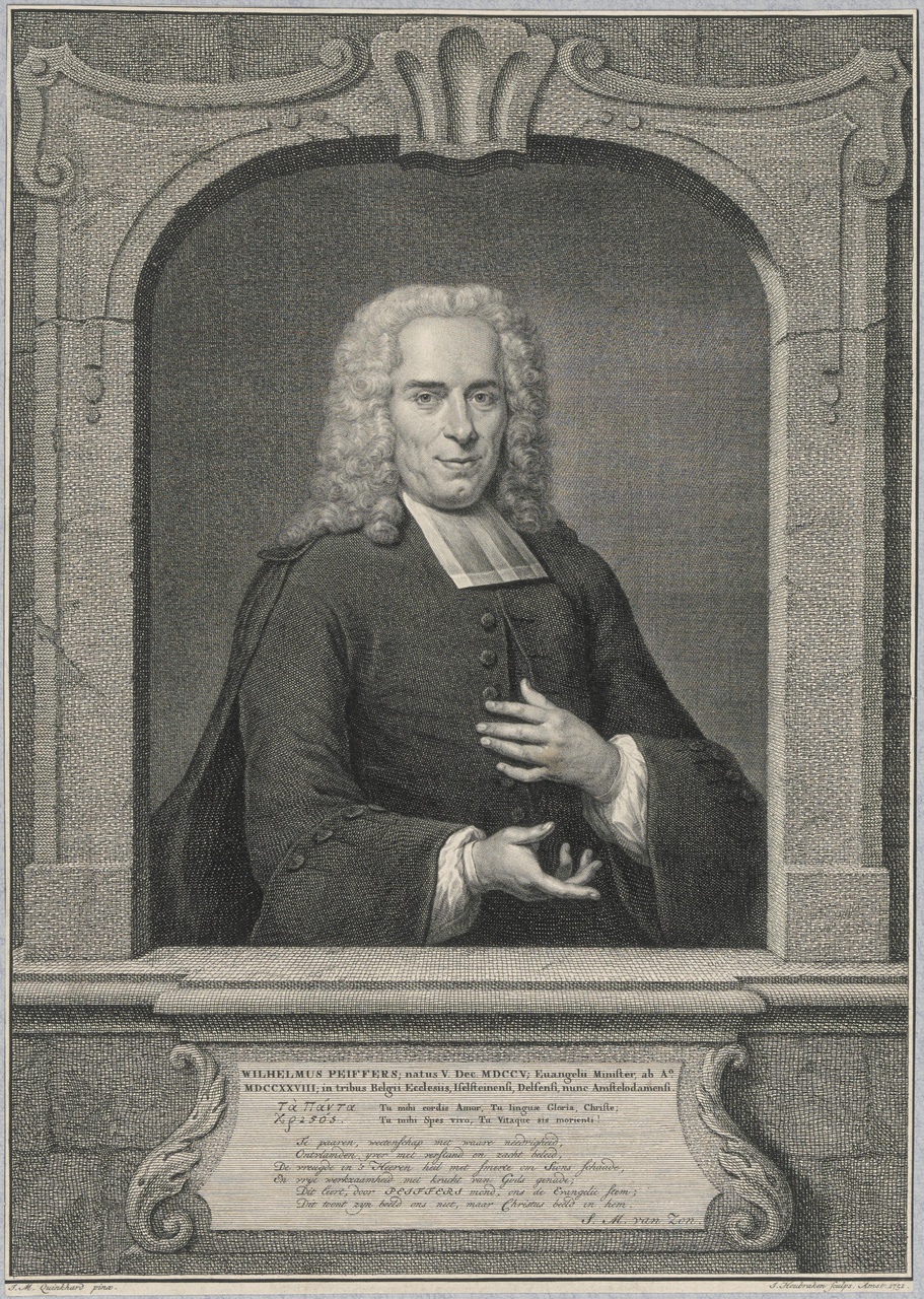 Portret van Wilhelmus Peiffers (1705-1779)
